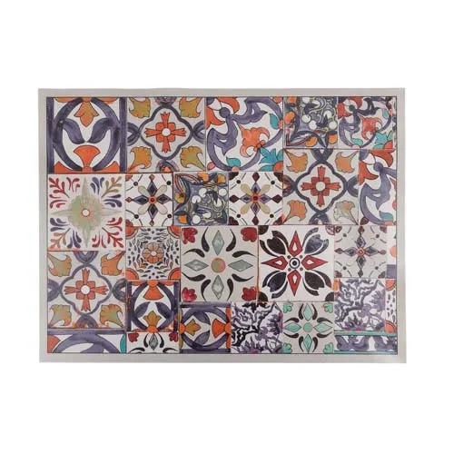 Grand tapis vinyle carreaux de ciment