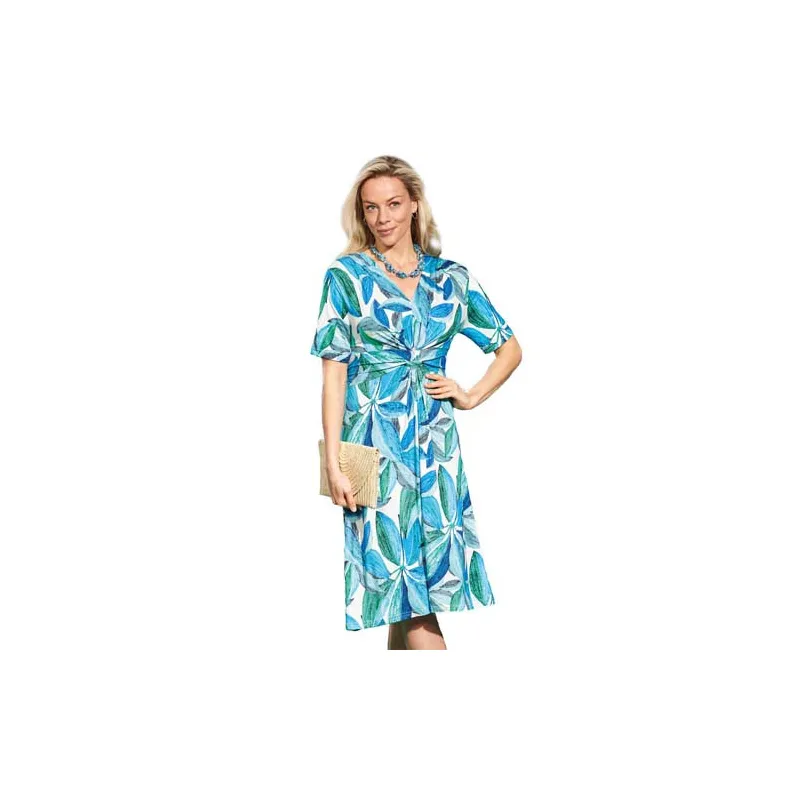 Robe drapée Lagon