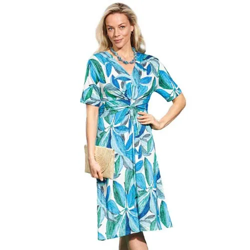 Robe drapée Lagon