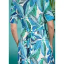 Robe drapée Lagon