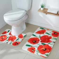 Ensemble tapis coquelicots - les 2