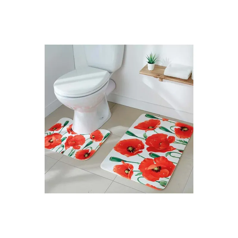 Ensemble tapis coquelicots - les 2
