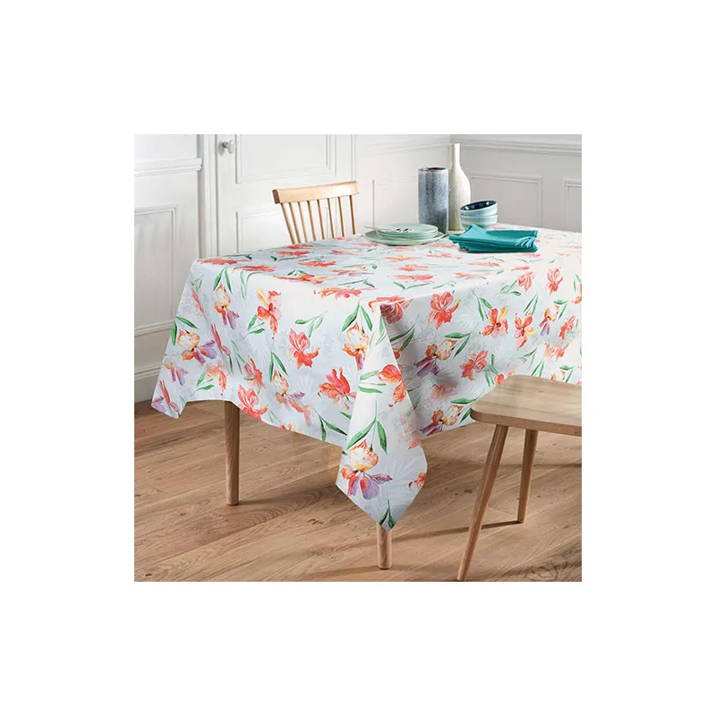 Toile cirée Iris rectangle