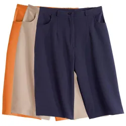 Bermuda fluide extensible - les 3