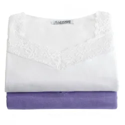 Tee-shirts dentelle - les 2