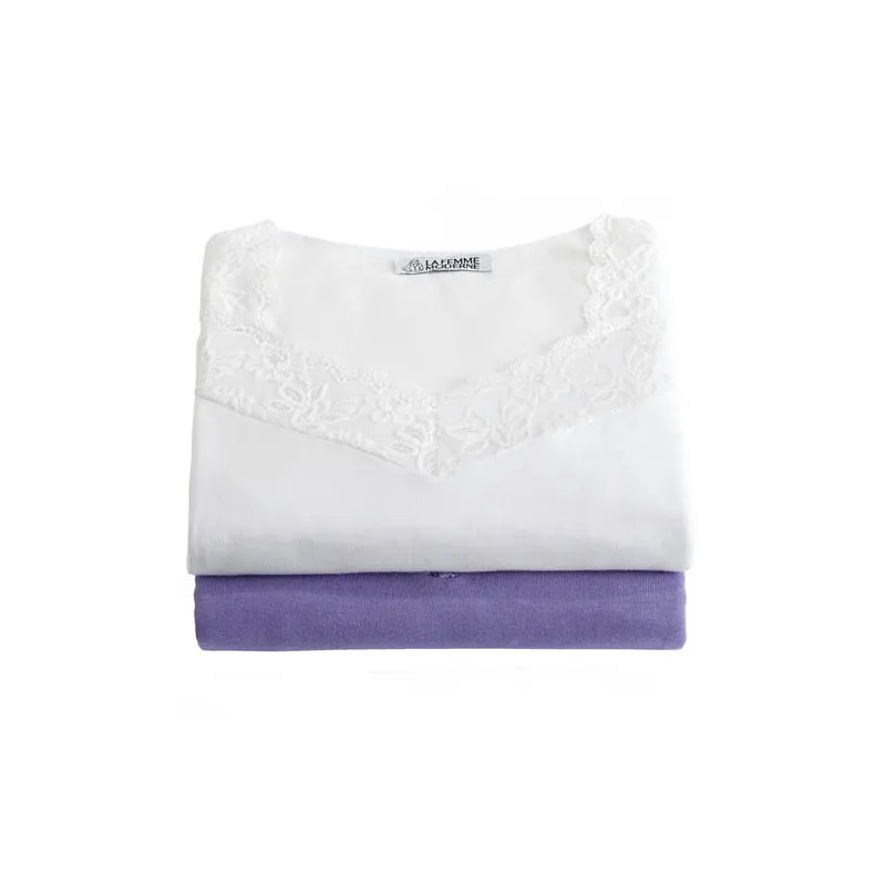 Tee-shirts dentelle - les 2