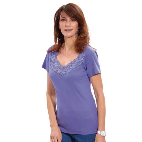 Tee-shirts dentelle - les 2