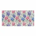 Grand tapis microfibre Hortensias