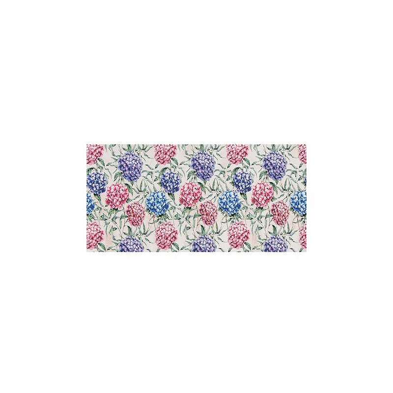 Grand tapis microfibre Hortensias