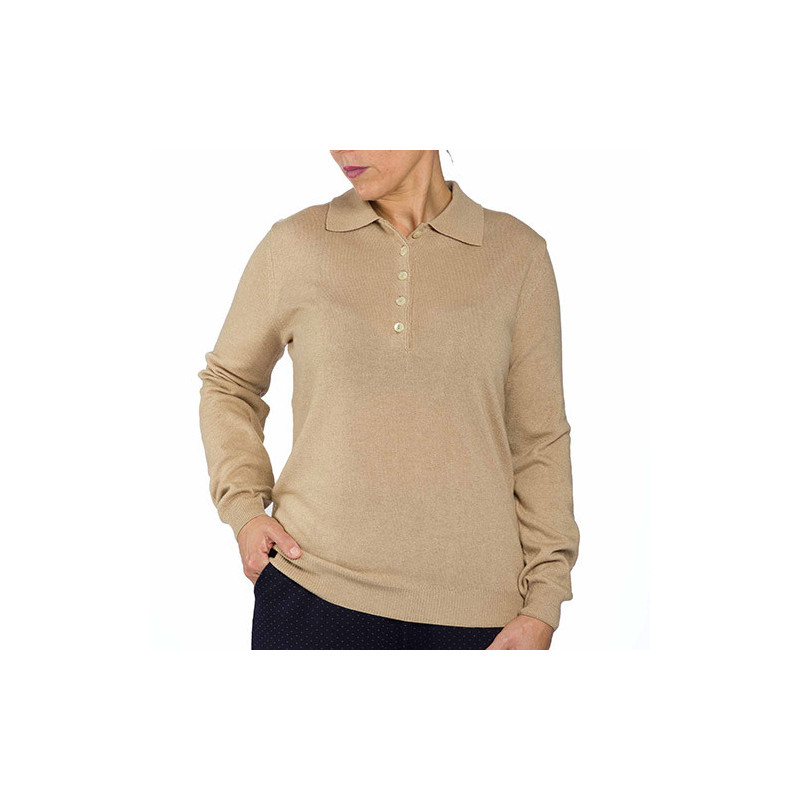 Pull-polo laines précieuses