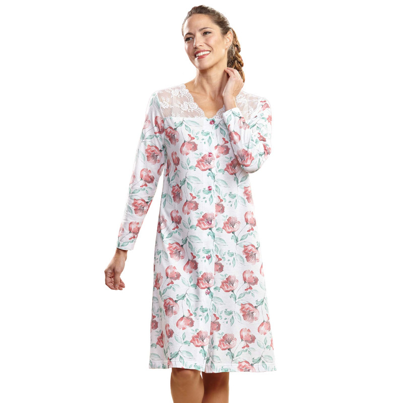 Chemise de nuit anémones