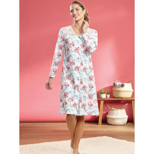 Chemise de nuit anémones