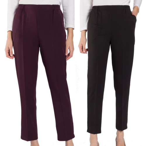 Pantalons infroissables - les 2