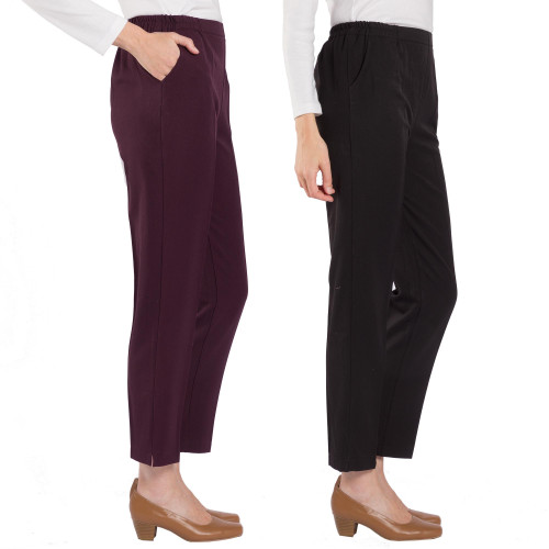 Pantalons infroissables - les 2