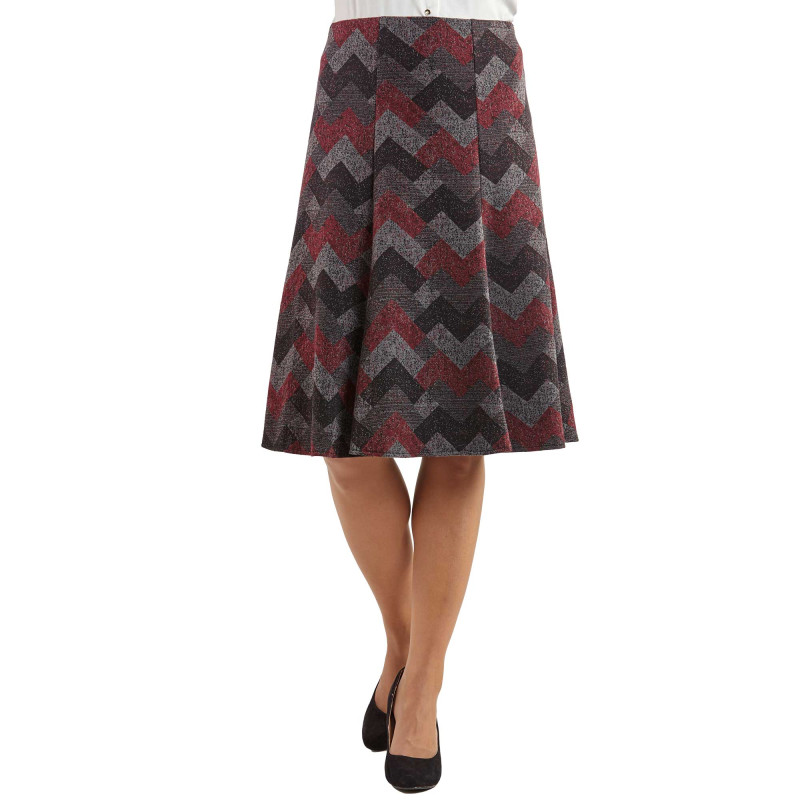 Jupe jacquard à panneaux