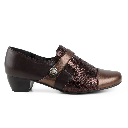 Escarpins bi-matière à scratch