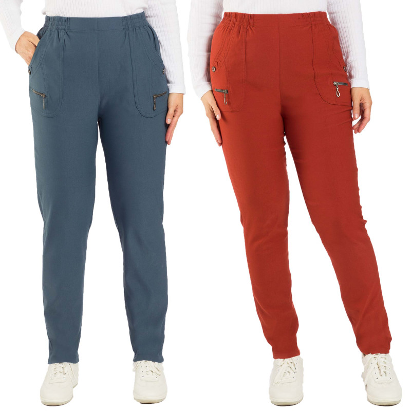 Pantalons bi-extensibles - les 2