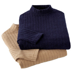 Pull maille côtelée - les 2