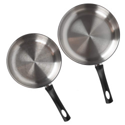 Poêle inox - les 2