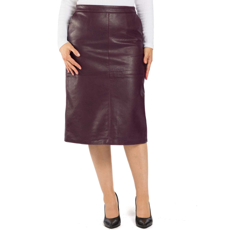 Jupe simili cuir Ophélie
