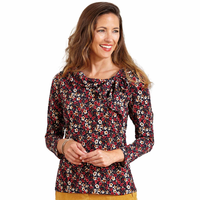 Top douceur de fleurs