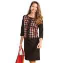 Robe carreaux tweedés