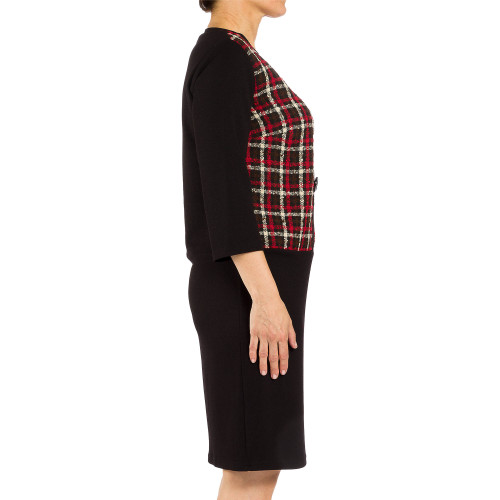 Robe carreaux tweedés