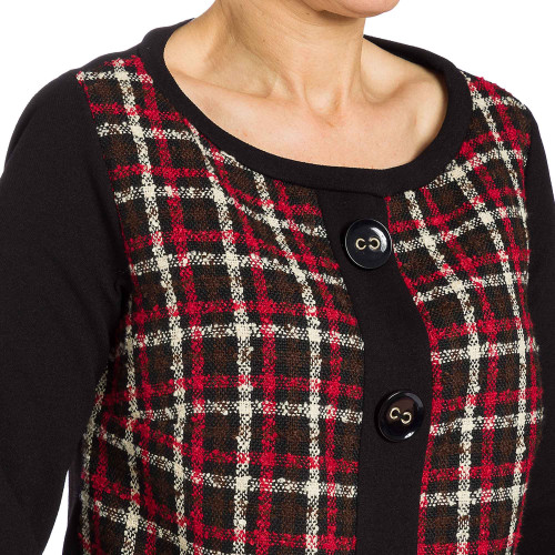 Robe carreaux tweedés