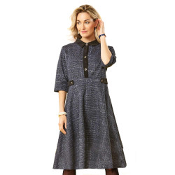 Robe tweedée Saphir