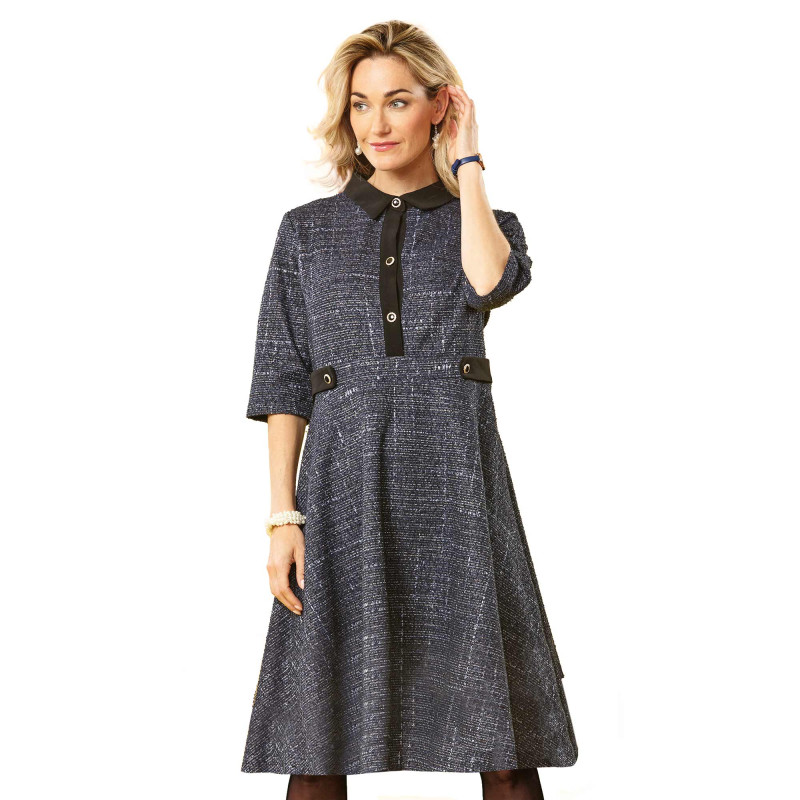 Robe tweedée Saphir