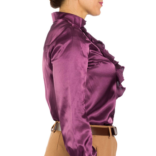 Chemisier satin améthyste