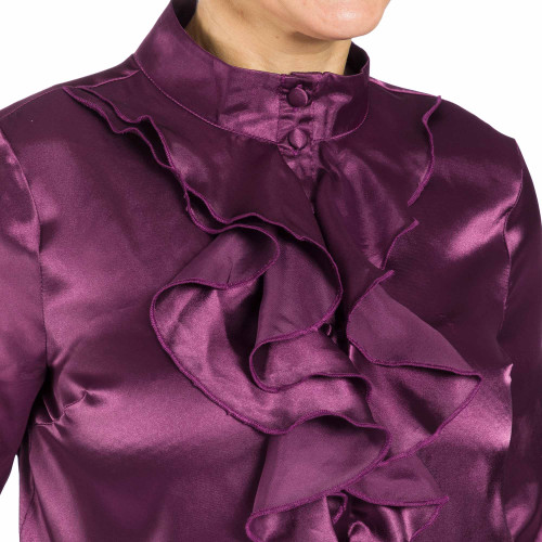 Chemisier satin améthyste