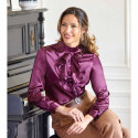 Chemisier satin améthyste