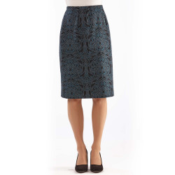 Jupe jacquard droite