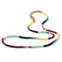 Collier arc-en-ciel de saphirs