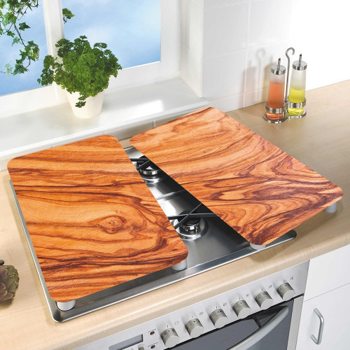 Les 2 couvre-plaques «bois»