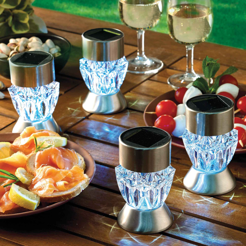 Lampes solaires 3 en 1 "diamants" - les 4