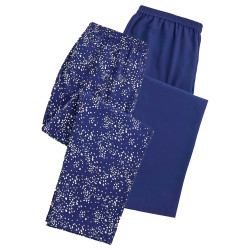 2 Pantalons fluides à...