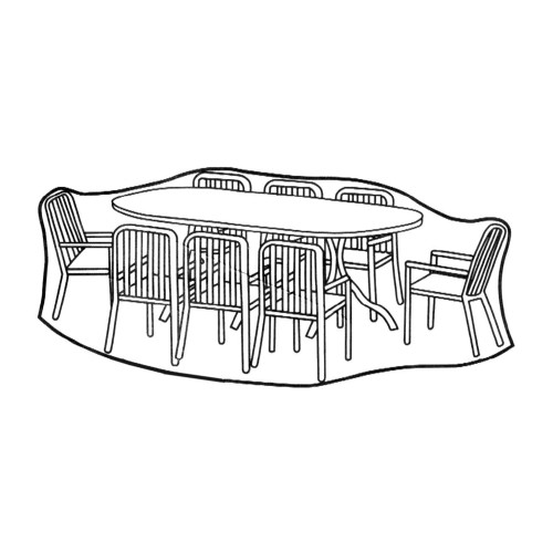 Housse de protection - Table rectangulaire et 8 fauteuils