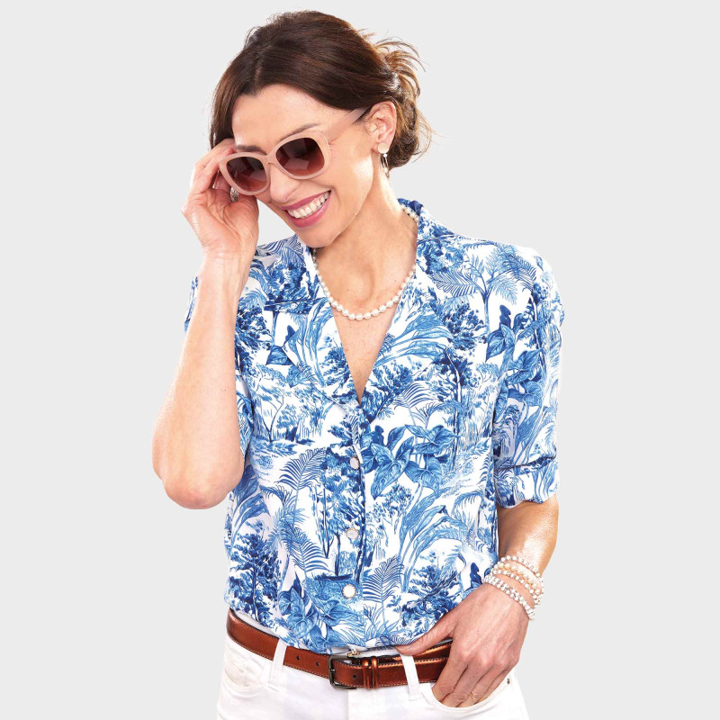 Chemisier "bleu des îles"