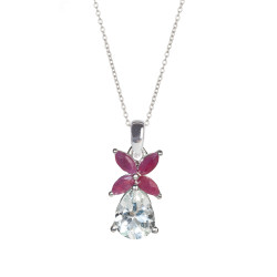 Pendentif lady rubis