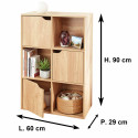 Meuble 6 cases