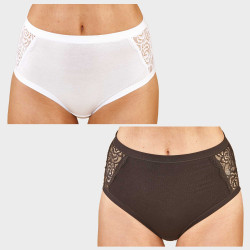 Culottes hautes dentelle -...