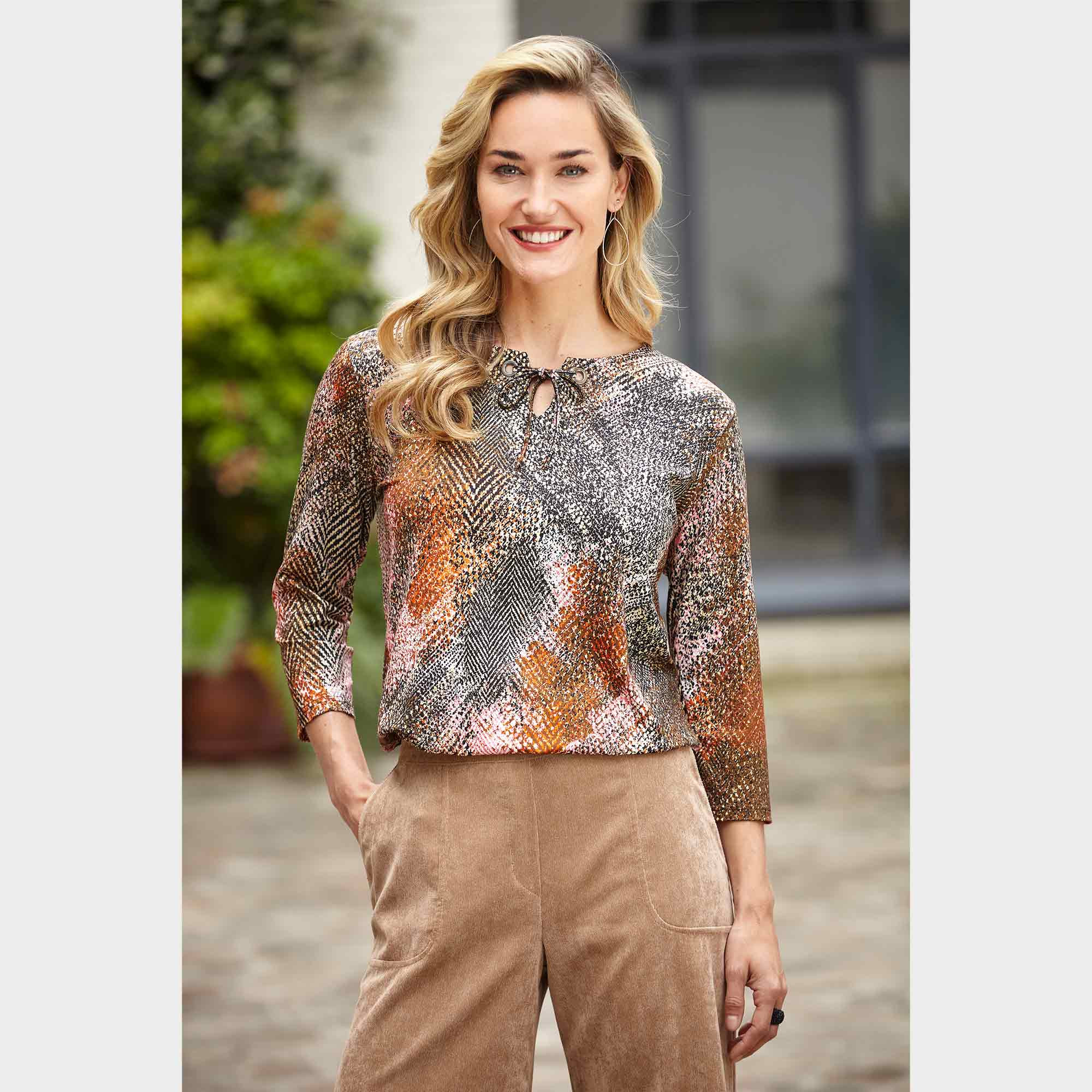 Top imprimé serpent