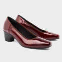Escarpins cuir verni