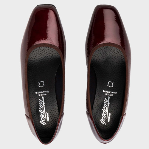 Escarpins cuir verni