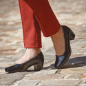 Escarpins cuir verni