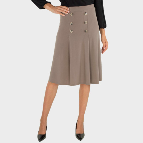 Jupe ample à boutons