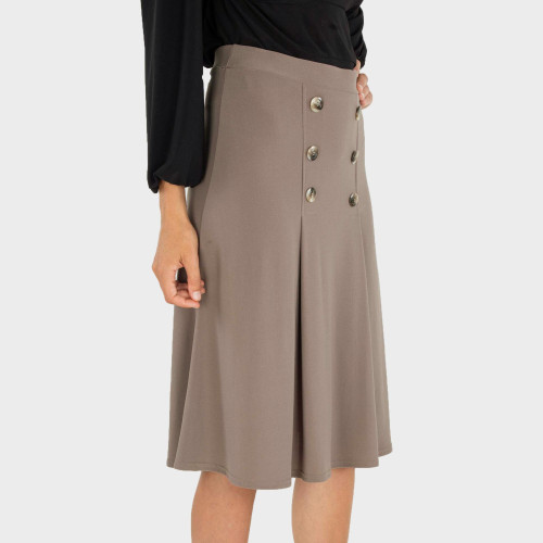 Jupe ample à boutons