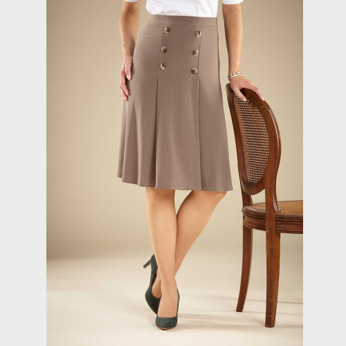 Jupe ample à boutons